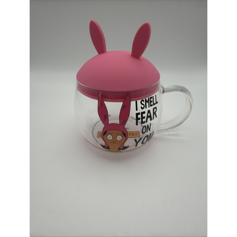 Bob's Burgers Louise Glass Mug With Removable Ears "I Smell Fear On You"